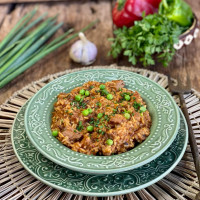 Guiso carretero de carne y vegetales