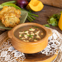 Poroto kesu con tortillitas