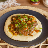Osobuco guisado con polenta